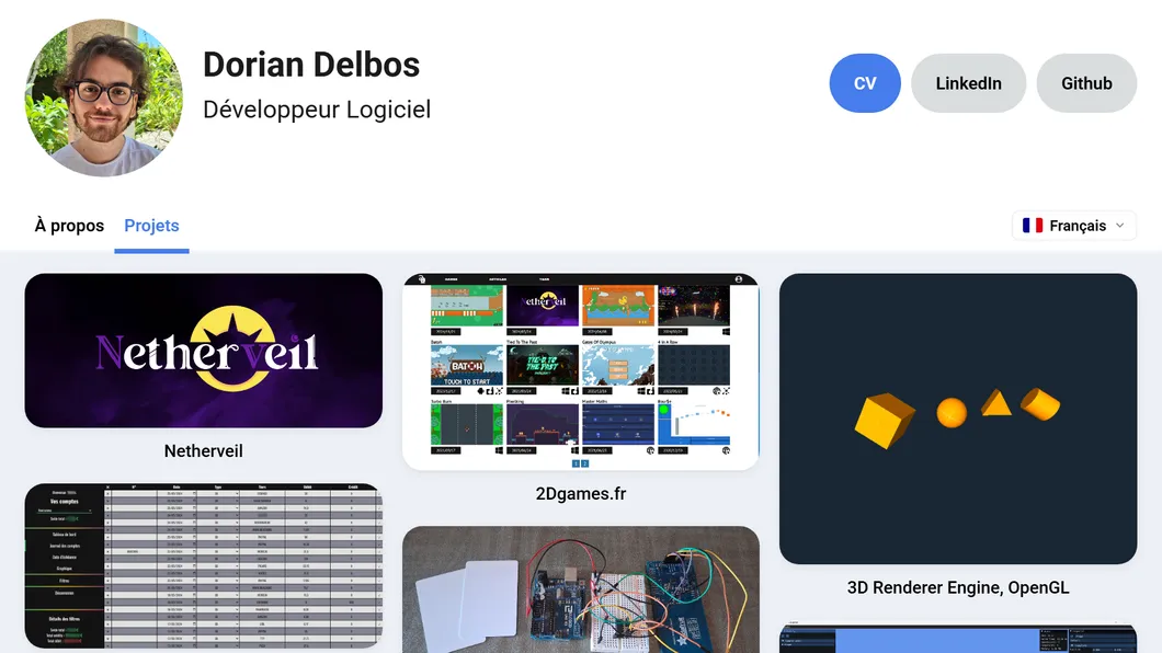 Aperçu du projet Dorian Delbos